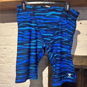 TYR Vibrant Blue and Black Swim Jammers